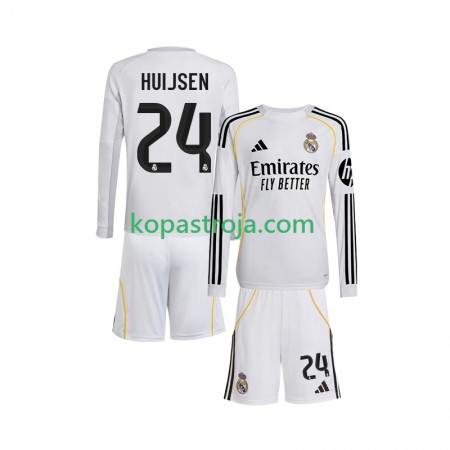Billiga Fotbollströjor Real Madrid Huijsen 24 Barn Hemma tröja 2025/26 Långärmad